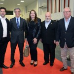 Vitor Bauab, do M&E, Marcos Ferraz, da Clia Abremar, MAgda Nassar, da Braztoa, Evandro Correa, da Avirrp, e Roy Taylor, do M&E