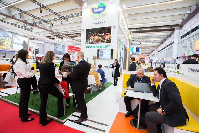 Participação da Embratur na IMEX Frankfurt 2015, que recebeu cerca de 14 mil visitantes (Foto: Divulgação/Embratur)