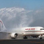 Banho de batismo oficializou chegada da Royal Air Maroc no Rio