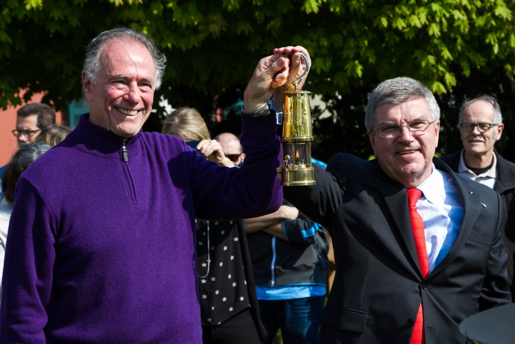 767_Olympic flame_34_ com CARLOS ARTHUR NUSMAN + THOMAS BACH (credits RODRIGO COZZATO_LATAM)