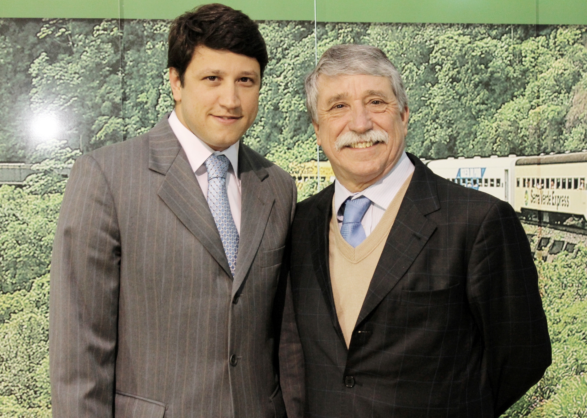 Serra Verde Express prevê expansão para próximos anos 1 Adonai Filho, diretor da Serra Verde Express e Adonai Aires de Arruda, o presidente da Holding Higi Serv