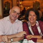 Ailton Duarte, da Abalonne Turismo, e Arlinda Souza, da Blumon Viagens Ailton Duarte, da Abalonne Turismo, e Arlinda Souza, da Blumon Viagens