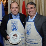 Alberto Cestrone, do Infinity Blue, e João Raimundo Colombo, governador de Santa Catarina