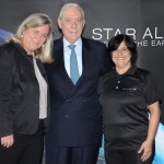 Annette Taeuber, da Lufthansa, Ian Gillespie, da Avianca, e Marcia Galvão, da Star Alliance