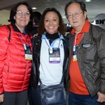 Aurora Dantas, da Vou Viver, Carmen Mascia, do Serhs, e Julio Toiti Iwamjura, da Vou Viver Turismo