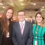 Carlos Rodrigues, do RioGaleão com Carolina Lugão da Gol e Priscila Rabello, da RioGaleão Carlos Rodrigues, do RioGaleão com Carolina Lugão da Gol e Priscila Rabello, da RioGaleão