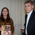 Cristiane Batista, do Meliã Hotels, e Nilo Mendes Medeiros, da Pine Cristiane Batista, do Meliã Hotels, e Nilo Mendes Medeiros, da Pine