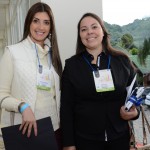 Daniela Ferreira, da Alameda Hoteis, e Ana Leite, do Vieira's Hotel