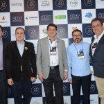 Diego Ortega e Fernando Del Cistia, da CVC, Alex Bonaret, do Beto Carrero World, Jair Pasquini, da BNT, e Clayton Armelin, da CVC