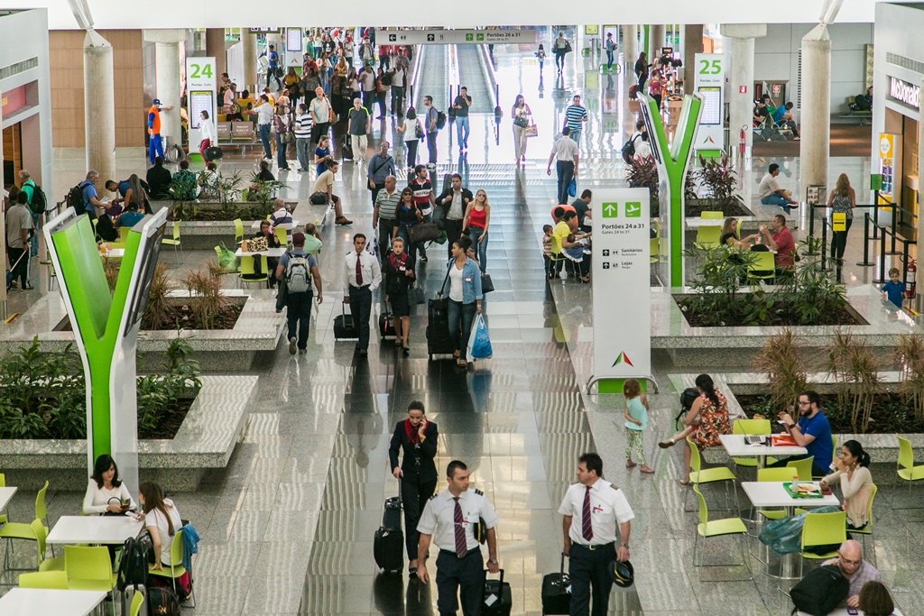 Inframerica prevê a circulação de 280 mil PAX no Aeroporto de Brasília no feriado de Corpus Christi 1 Pico de movimentação deverá ser na quarta-feira a partir das 18h e na quinta-feira de manhã (Divulgação Inframerica)