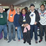 Fernando Clementino, da Aquarella Viagens, Olante Deodoro, da Cores Vivas, Paulo Teixeira, da Agaxtur, Maria da Conceição, da Sputinik, Anderson Santos, da RCA, e Ronaldo Levino, da Sputinik