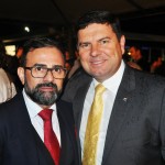 Geninho Góes, presidente da BNT Mercosul, com Agnaldo Santos, secretário de Turismo de Itajaí-SC