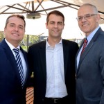 Gleyson Ranieri, da Air Canada, Márvio Mansur, da SkyTeam, e Altamiro Medici, da South African