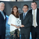 Ian Gillespie, da Avianca, Juliana Abrantes, da Esrefatur, TM Wang e Douglas Camargio, da Singapore Airlines