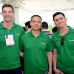 Jorge Fabienski, Valdir Corre, e Moacir Santos, da Localiza