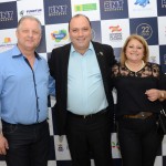 José Maurício Loureiro, do Hotel Amais, Alberto Cestrone, do Infinity Blue, e Clara Costa, do Bella Italia