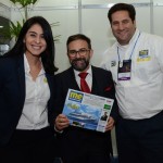 Luciana Fernandes e Vitor Bauab, do M&E, com Geninho Góes, presidente da BNT Mercosul
