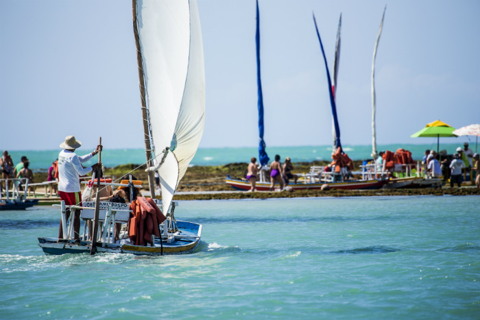 Piscinas Naturais da Pajuçara, em Maceió, AL (Foto: João Schawrtz)