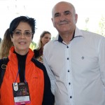 Marina Barros, do CVB Fort Lauderdale, e Ismael Valese, secretario de Turismo de Governador Celso Ramos