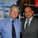 Miguel Andrade, diretor da Transmundi, e Marcelo Abreu, gerente de Vendas da Emirates para o Rio Miguel Andrade, diretor da Transmundi, e Marcelo Abreu, gerente de Vendas da Emirates para o Rio