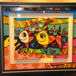 Obras de Romero Britto na Galeria de Artes do Navio Obras de Romero Britto na Galeria de Artes do Navio