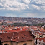 PRAGA - Vista da capital tcheca a partir do observatório da Praça do Castelo PRAGA - Vista da capital tcheca a partir do observatório da Praça do Castelo