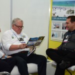 Rosa Masgrau e Roy Taylor, do M&E, e Wilson Spagnol, da Abih-BA Rosa Masgrau e Roy Taylor, do M&E, e Wilson Spagnol, da Abih-BA