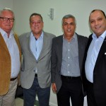 Roy Taylor, do M&E, Michael Barkoczy, da Flytour, Claudio Dias, da Santa&Belle, e Alberto Cestrone, do Infinity Blue Roy Taylor, do M&E, Michael Barkoczy, da Flytour, Claudio Dias, da Santa&Belle, e Alberto Cestrone, do Infinity Blue