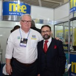 Roy Taylor, do M&E, com Geninho Góes, diretor da BNT Mercosul