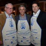 Roy Taylor e Vitor Bauab, do M&E, com Claudio Dias, da Santa & Bella Turismo e Receptivo