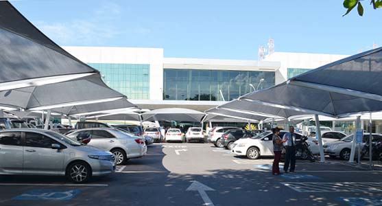 Santos Dumont conclui reformas em estacionamento com 980 novas vagas 1 Vagas de estacionamento do Santos Dumont (Foto: Divulgação/Infraero)