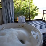 Vista da hidromassagem do apartamento Super Luxo