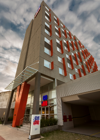 Atlantica inaugura 7º hotel da marca Go Inn em Vitória (ES) 1 Fachada do Go Inn Vitória (Foto: Divulgação/Atlantica Hotels)