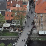 ČESKÝ KRUMLOV - cidade vista do alto da Torre do Castelo ČESKÝ KRUMLOV - cidade vista do alto da Torre do Castelo
