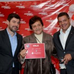 Alexandre Camargo e Cleiton Feijó, com Vera Lúcia, da Veltur Alexandre Camargo e Cleiton Feijó, com Vera Lúcia, da Veltur