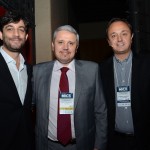 Alexandre Mutran, da Comujnicação Globo, Marcelo Baranowsky, presidente da EBS, e Rodrigo Cordeiro, da PCO e MCI Brasil