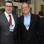 Bernardo Ignarra, da São Paulo Turismo, e Alexis Pàgliarini, da Fenapro Bernardo Ignarra, da São Paulo Turismo, e Alexis Pàgliarini, da Fenapro