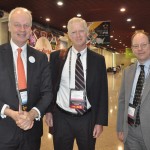 David Scowsill, CEO do WTTC, com Tom Engle e Edward Ramotowski, do Departamento de Estado dos EUA