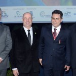 Douglas Fabrício, secretário de Estado do esporte e do Turismo do Paraná, Roberto Bacovis, da Abav-PR,Gilmar Piolla, da Itaipu, e Paulo Angeli, da FIT Cataratas