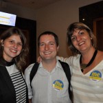 Erica Chaves, da BHG, com Bernardo Parmera e Nathalie Rommes, da Flytour Erica Chaves, da BHG, com Bernardo Parmera e Nathalie Rommes, da Flytour