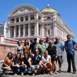 Grupo conheceu alguns dos atrativos de Manaus,entre eles o Teatero Amazonas