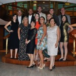 Grupo pronto para o jantar de gala com o comandante no Iberostar Grand Amazon