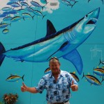 Guy Harvey, responsável pelas pinturas da Mako