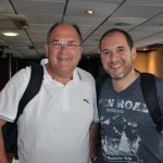 Ivan Rodrigues, da Interglobe, com Ariel Marmol, da Visual