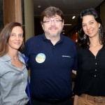 Jane Terra, do Bloomingdale's, Ricardo Silva, da American Airlines, e Tathiana Leal, do Miami CVB Jane Terra, do Bloomingdale's, Ricardo Silva, da American Airlines, e Tathiana Leal, do Miami CVB