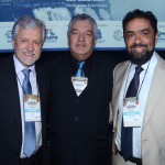 Jorge Samek, diretor da Itaipu, Paulo Angeli, da FIT cataratas, e José Parente, presidente da Embratur