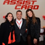 Mayara Marquesi e Saula Bueno, da Villa Nova Viagens, com Cleiton Feijó, da Assist Card Mayara Marquesi e Saula Bueno, da Villa Nova Viagens, com Cleiton Feijó, da Assist Card