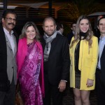 Mukesh Chandra, Investidor, Marcy Campos, do Tulsi Indian Cuisine, Guilherme Paulus, Izabela Andriotti, e Michel Moreno, Arquiteto