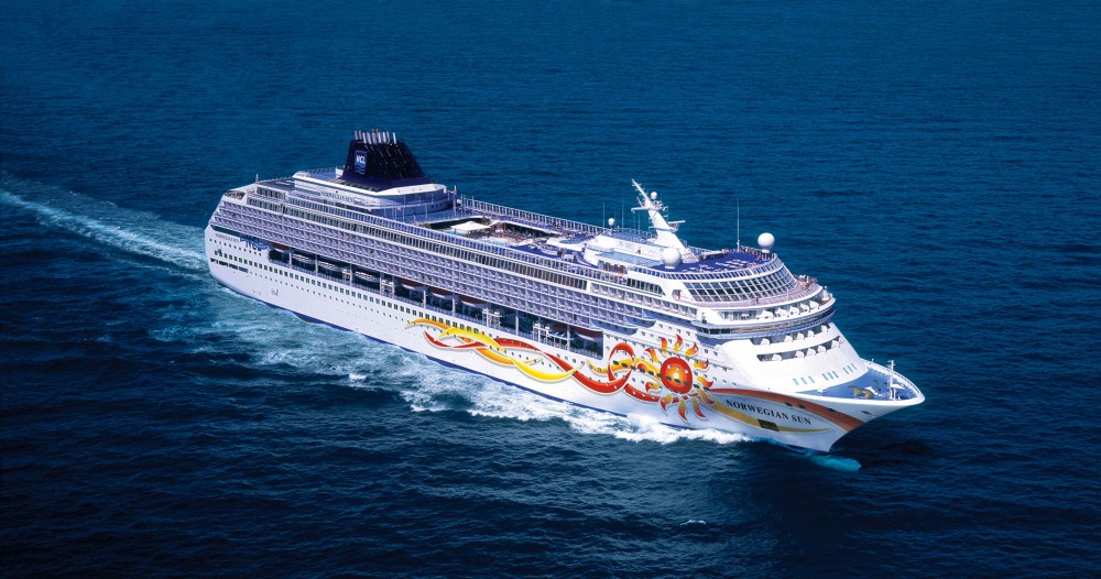 Norwegian Sun chega ao Brasil em dezembro e NCL adianta novidades 1 Navegando pela primeira vez em águas brasileiras, o navio oferece roteiros do Rio a Buenos Aires e, também em sentido inverso, na temporada de verão (Foto: Divulgação/NCL)