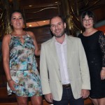 Renata Leita, da Iberostar, com Ariel Marmol e Harumi Nomura, da Visual
